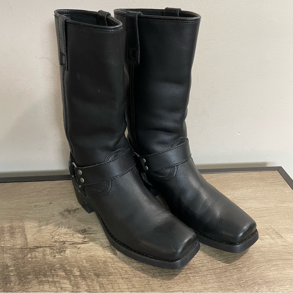Classic Black Moto Boots